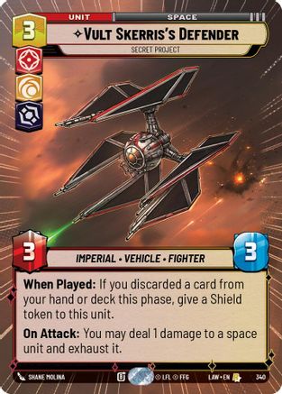 Image of Vult Skerris's Defender - Secret Project (Hyperspace) (340) - A Lawless Time