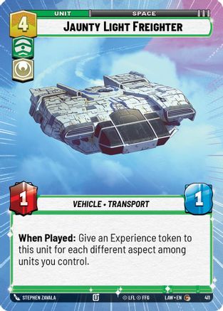Image of Jaunty Light Frieghter (Hyperspace) (411) - A Lawless Time