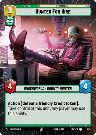 Image of Hunter for Hire (Hyperspace) (420) - A Lawless Time