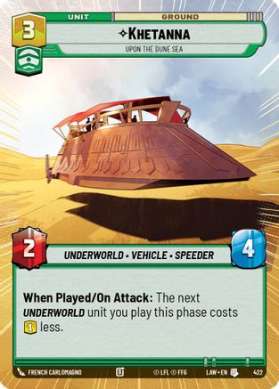 Image of Khetanna - Upon the Dune Sea (Hyperspace) (422) - A Lawless Time