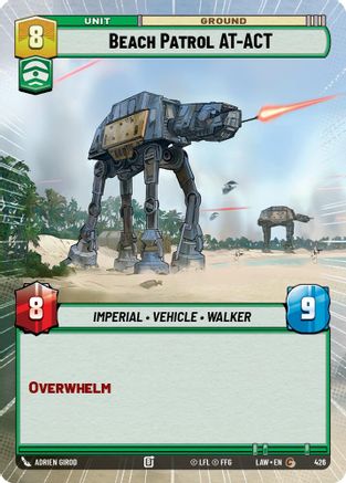 Image of Beach Patrol AT-ACT (Hyperspace) (426) - A Lawless Time