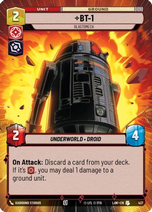Image of BT-1 - Blastomech (Hyperspace) (437) - A Lawless Time