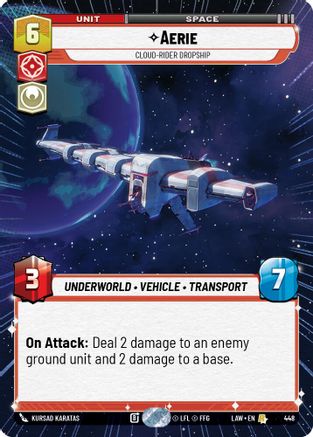 Image of Aerie - Cloud-Rider Dropship (Hyperspace) (448) - A Lawless Time