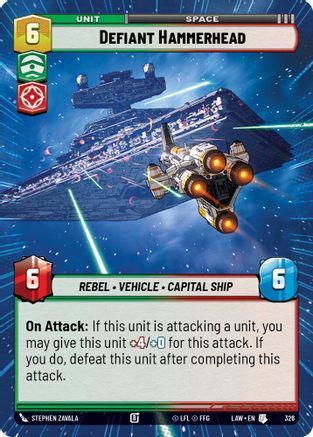 Image of Defiant Hammerhead (Hyperspace) (326) - A Lawless Time