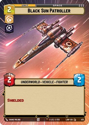 Image of Black Sun Patroller (Hyperspace) (475) - A Lawless Time