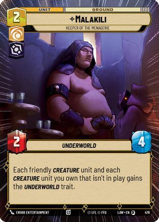 Image of Malakili - Keeper of the Menagerie (Hyperspace) (476) - A Lawless Time