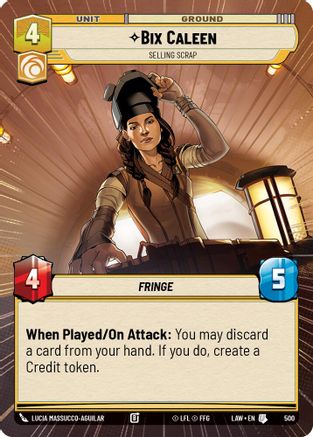 Image of Bix Caleen - Selling Scrap (Hyperspace) (500) - A Lawless Time