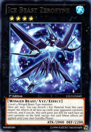 Image of Ice Beast Zerofyne (LTGY-EN049) - Lord of the Tachyon Galaxy 1st Edition