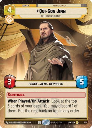 Image of Qui-Gon Jinn - Influencing Chance (Hyperspace) (501) - A Lawless Time