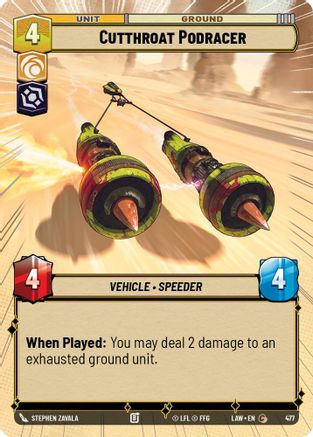 Image of Cutthroat Podracer (Hyperspace) (477) - A Lawless Time