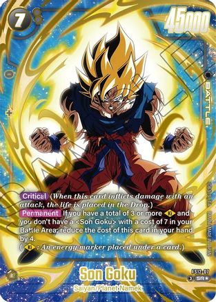 Image of Son Goku - FS12-07 (Gold) (FS12-07) - Starter Deck EX The Beat of Ki Holofoil
