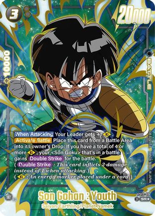 Image of Son Gohan : Youth - FS12-09 (Gold) (FS12-09) - Starter Deck EX The Beat of Ki Holofoil