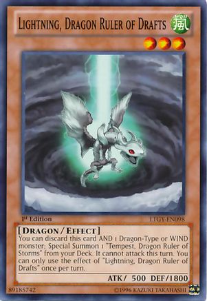 Image of Lightning, Dragon Ruler of Drafts (LTGY-EN098) - Lord of the Tachyon Galaxy 1st Edition