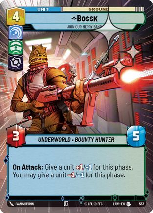 Image of Bossk - Join Our Merry Band (Hyperspace Foil) (533) - A Lawless Time Foil