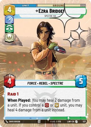 Image of Ezra Bridger - Spectre Six (Hyperspace Foil) (537) - A Lawless Time Foil