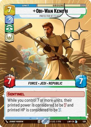 Image of Obi-Wan Kenobi - Protector of Felucia (Hyperspace Foil) (538) - A Lawless Time Foil