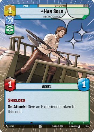 Image of Han Solo - Hibernation Sick (Hyperspace Foil) (539) - A Lawless Time Foil