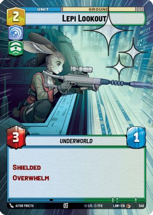 Image of Lepi Lookout (Hyperspace Foil) (540) - A Lawless Time Foil