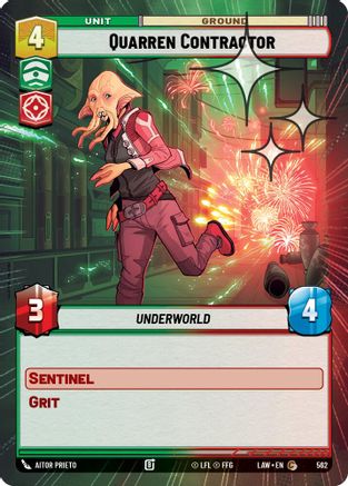 Image of Quarren Contractor (Hyperspace Foil) (562) - A Lawless Time Foil