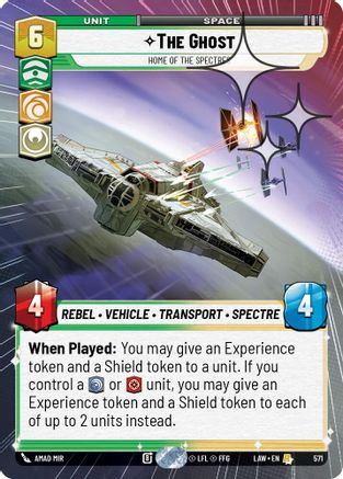 Image of The Ghost - Home of the Spectres (Hyperspace Foil) (571) - A Lawless Time Foil