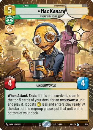 Image of Maz Kanata - Where's My Boyfriend? (Hyperspace Foil) (576) - A Lawless Time Foil