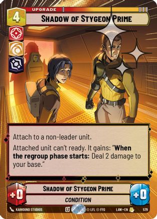 Image of Shadow of Stygeon Prime (Hyperspace Foil) (579) - A Lawless Time Foil