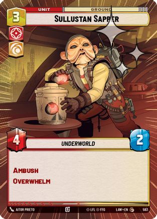 Image of Sullustan Sapper (Hyperspace Foil) (583) - A Lawless Time Foil