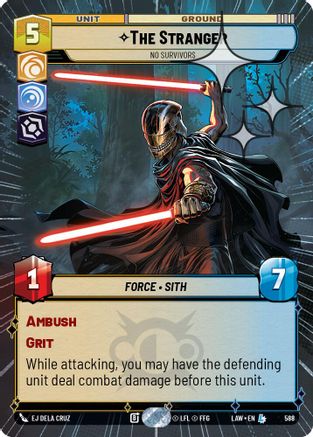 Image of The Stranger - No Survivors (Hyperspace Foil) (588) - A Lawless Time Foil