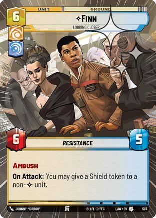 Image of Finn - Looking Closer (Hyperspace Foil) (597) - A Lawless Time Foil