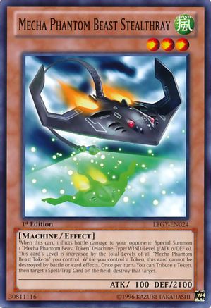 Image of Mecha Phantom Beast Stealthray (LTGY-EN024) - Lord of the Tachyon Galaxy 1st Edition
