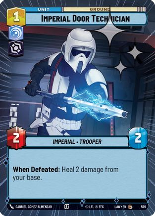 Image of Imperial Door Technician (Hyperspace Foil) (599) - A Lawless Time Foil