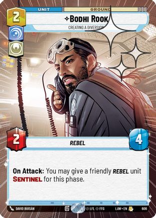Image of Bodhi Rook - Creating a Diversion (Hyperspace Foil) (606) - A Lawless Time Foil