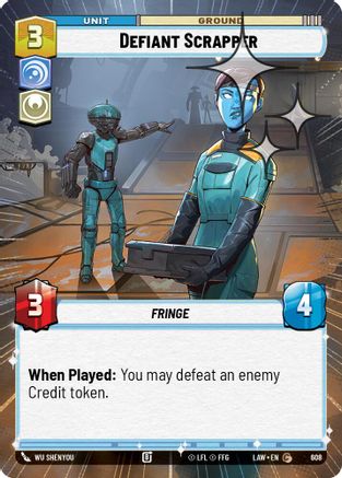 Image of Defiant Scrapper (Hyperspace Foil) (608) - A Lawless Time Foil