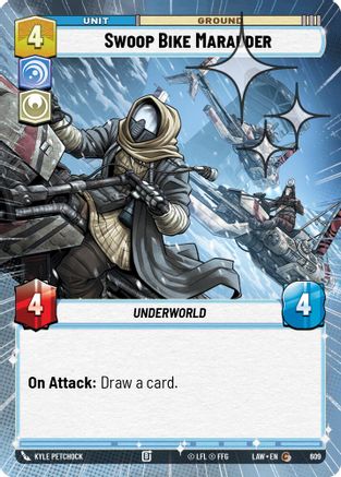 Image of Swoop Bike Marauder (Hyperspace Foil) (609) - A Lawless Time Foil