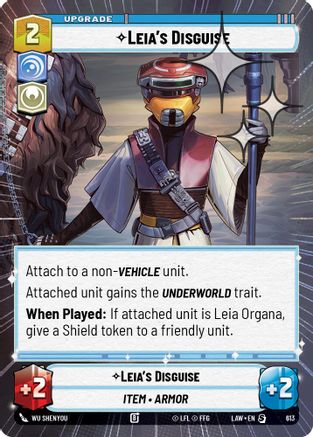 Image of Leia's Disguise (Hyperspace Foil) (613) - A Lawless Time Foil