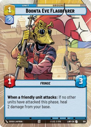 Image of Boonta Eve Flagbearer (Hyperspace Foil) (614) - A Lawless Time Foil