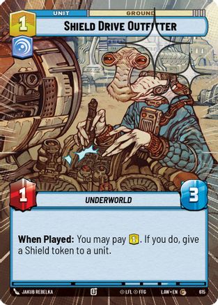 Image of Shield Drive Outfitter (Hyperspace Foil) (615) - A Lawless Time Foil