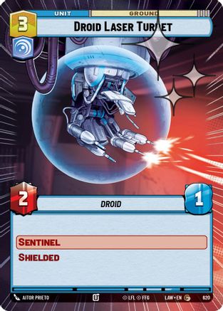 Image of Droid Laser Turret (Hyperspace Foil) (620) - A Lawless Time Foil