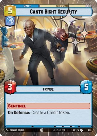 Image of Canto Bight Security (Hyperspace Foil) (623) - A Lawless Time Foil