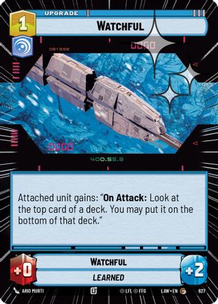 Image of Watchful (Hyperspace Foil) (627) - A Lawless Time Foil