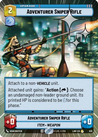 Image of Adventurer's Sniper Rifle (Hyperspace Foil) (628) - A Lawless Time Foil