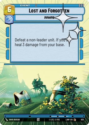 Image of Lost and Forgotten (Hyperspace Foil) (635) - A Lawless Time Foil