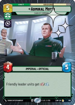 Image of Admiral Motti - Chain of Command (Hyperspace Foil) (641) - A Lawless Time Foil