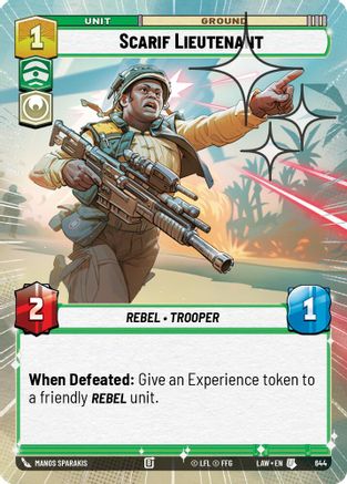 Image of Scarif Lieutenant (Hyperspace Foil) (644) - A Lawless Time Foil