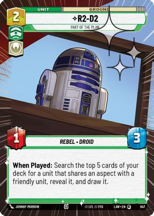 Image of R2-D2 - Part of the Plan (Hyperspace Foil) (647) - A Lawless Time Foil