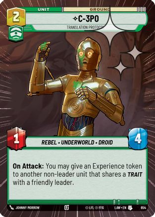 Image of C-3PO - Translation Protocol (Hyperspace Foil) (654) - A Lawless Time Foil