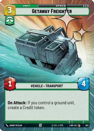 Image of Getaway Freighter (Hyperspace Foil) (657) - A Lawless Time Foil