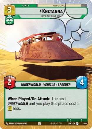 Image of Khetanna - Upon the Dune Sea (Hyperspace Foil) (660) - A Lawless Time Foil
