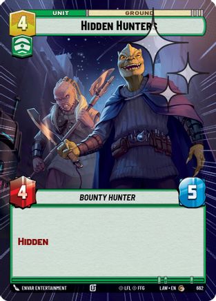 Image of Hidden Hunters (Hyperspace Foil) (662) - A Lawless Time Foil