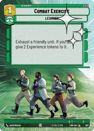 Image of Combat Exercise (Hyperspace Foil) (667) - A Lawless Time Foil